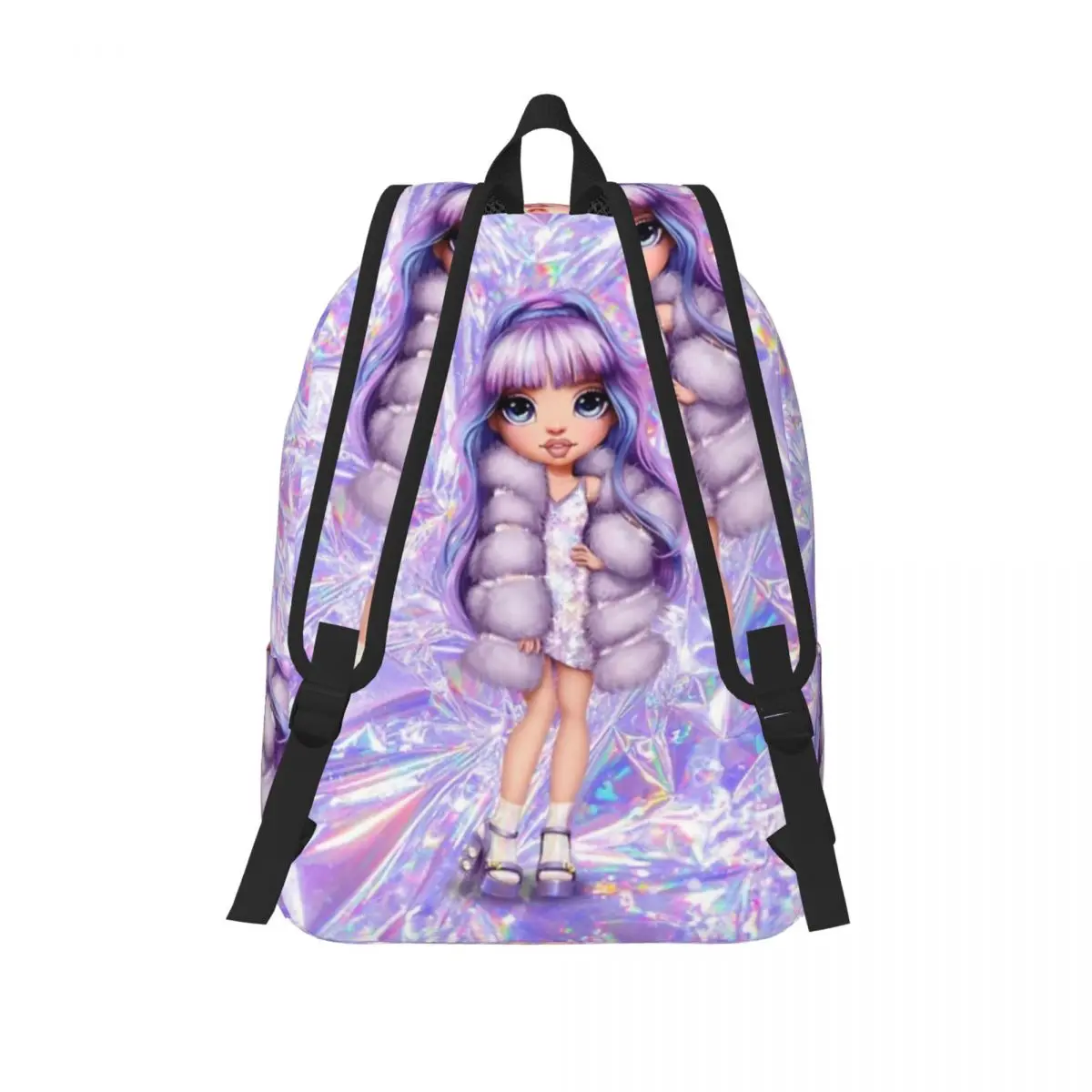 Радужная Высокая фиолетовая ива для подростков студентов школьных книг Холщовый