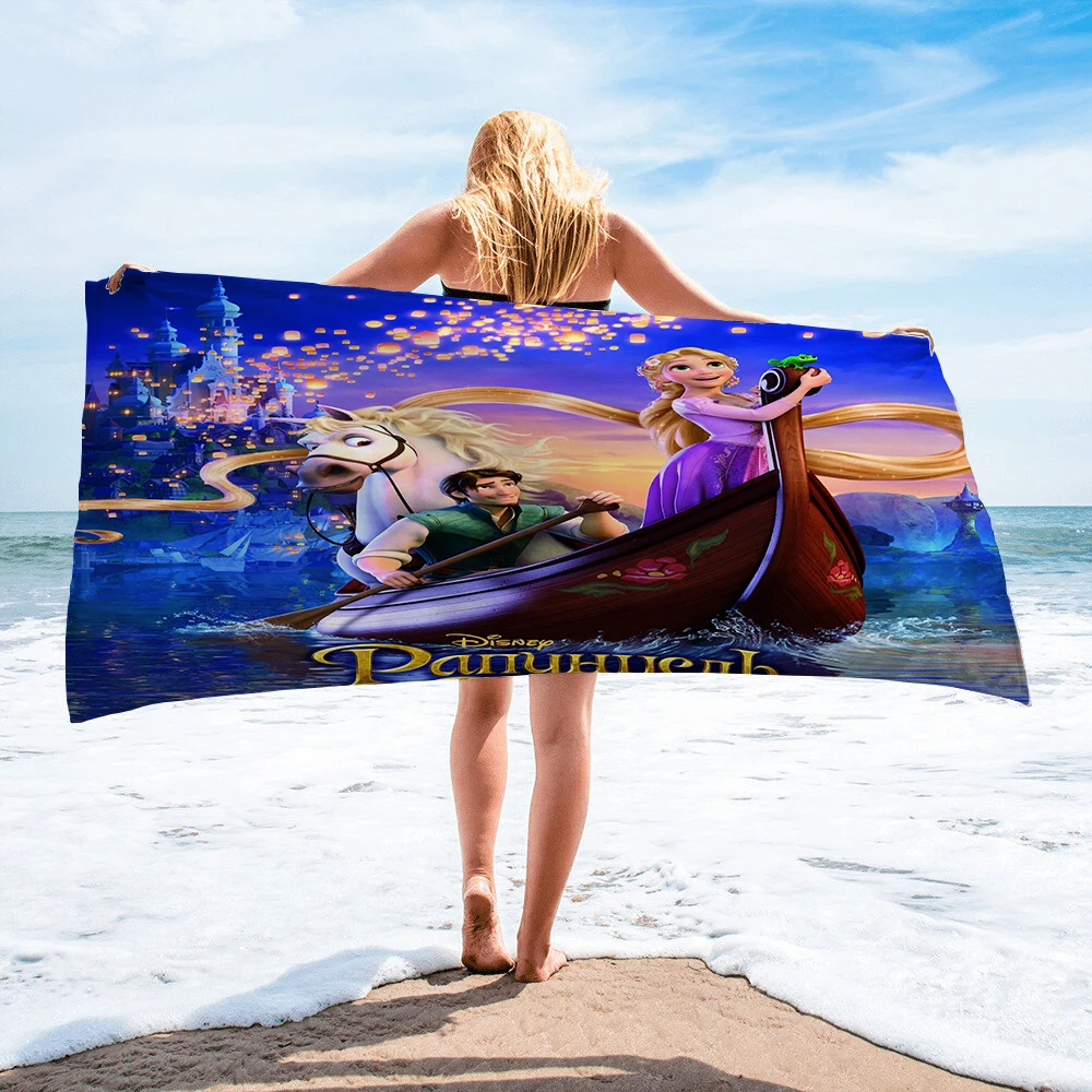 

Disney Princess Beach Towel Outdoor Water Sports Swimming Towel Printed Microfiber Bath Towel Beach Towel Quick-Drying Towel