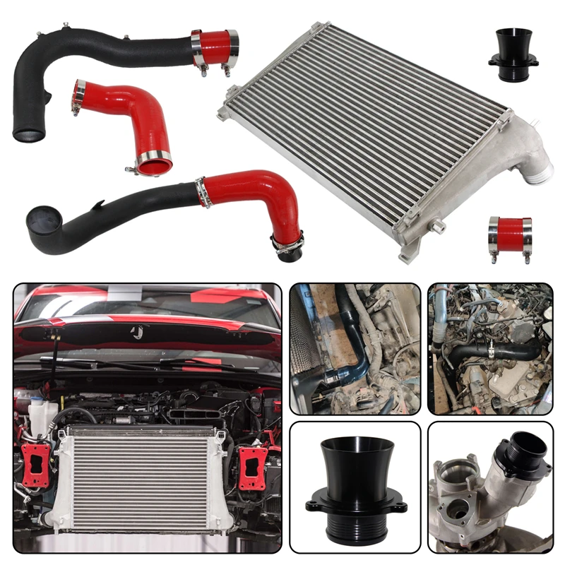 Комплект интеркулера 70 мм комплект заряжающей трубы для VW GTI MK7 Golf R Audi A3/S3 Skoda Seat 1 8 T
