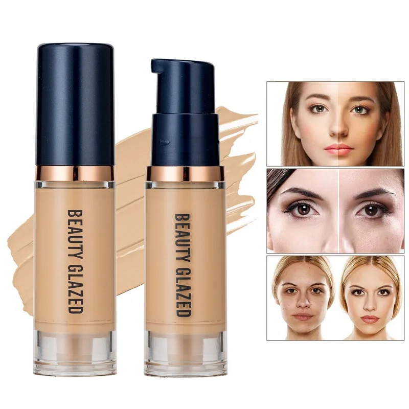 

Liquid Tinted Foundation Full Coverage Concealer Waterproof Spot Removal Long Lasting Makeup Professional Concealing Foundation