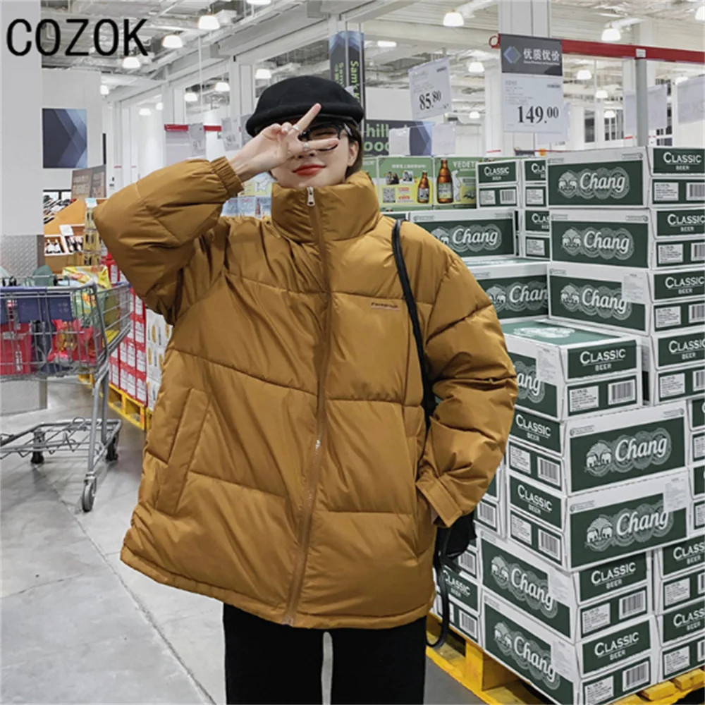 

Модель COZOK для девочек в Корейском стиле, модный пуховик в стиле High Street, модное осенне-зимнее пальто для девочек