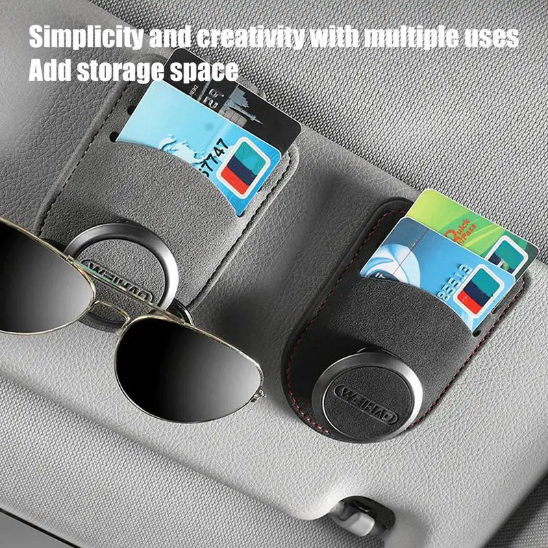 

Turn Fur Visor Clips For Glasses Universal For Car Interior Parts Card Ticket Fastener Portable Magnet Car Visor Sunglasses Hold