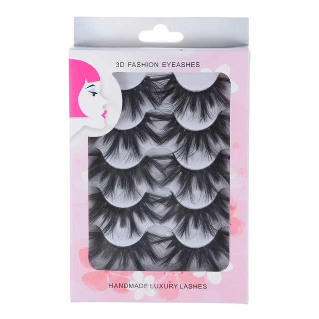 

Faux Mink Hair False Eyelashes Wispy Criss-cross Fluffy Thick Natural Handmade Lash Cruelty-free Eye Makeup Tools