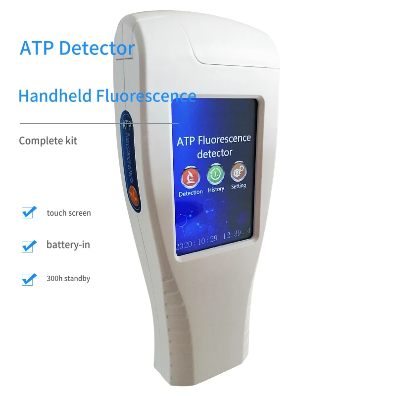 

Portable handheld fluorescence detector microbial cleanliness food residue ATP bacteria detection instrument