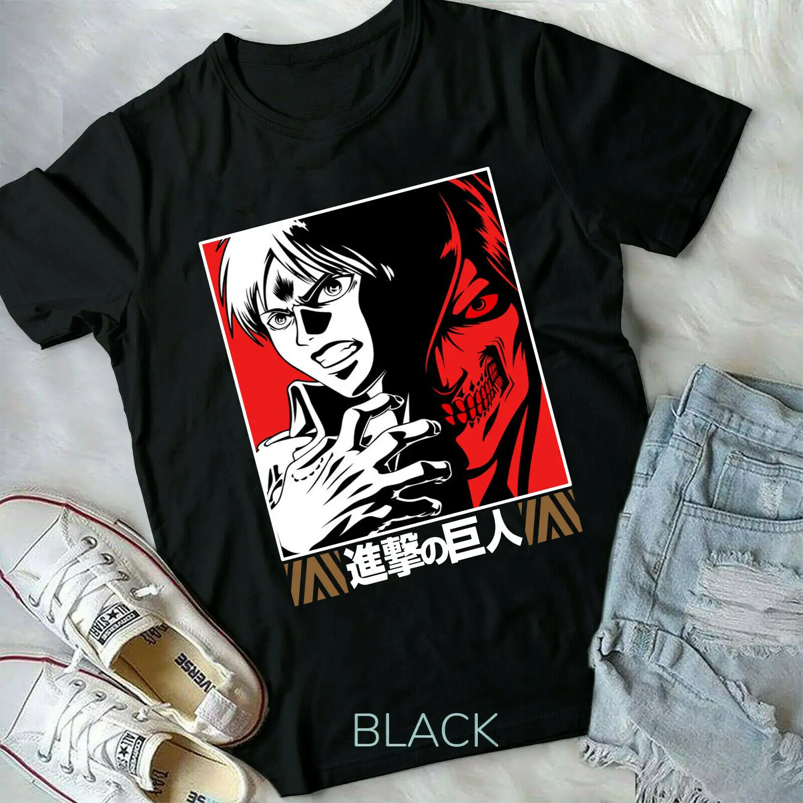 

Attack on Titan Mikasa Shingeki No Kyojin Anime AOT t shirt S to 3XL