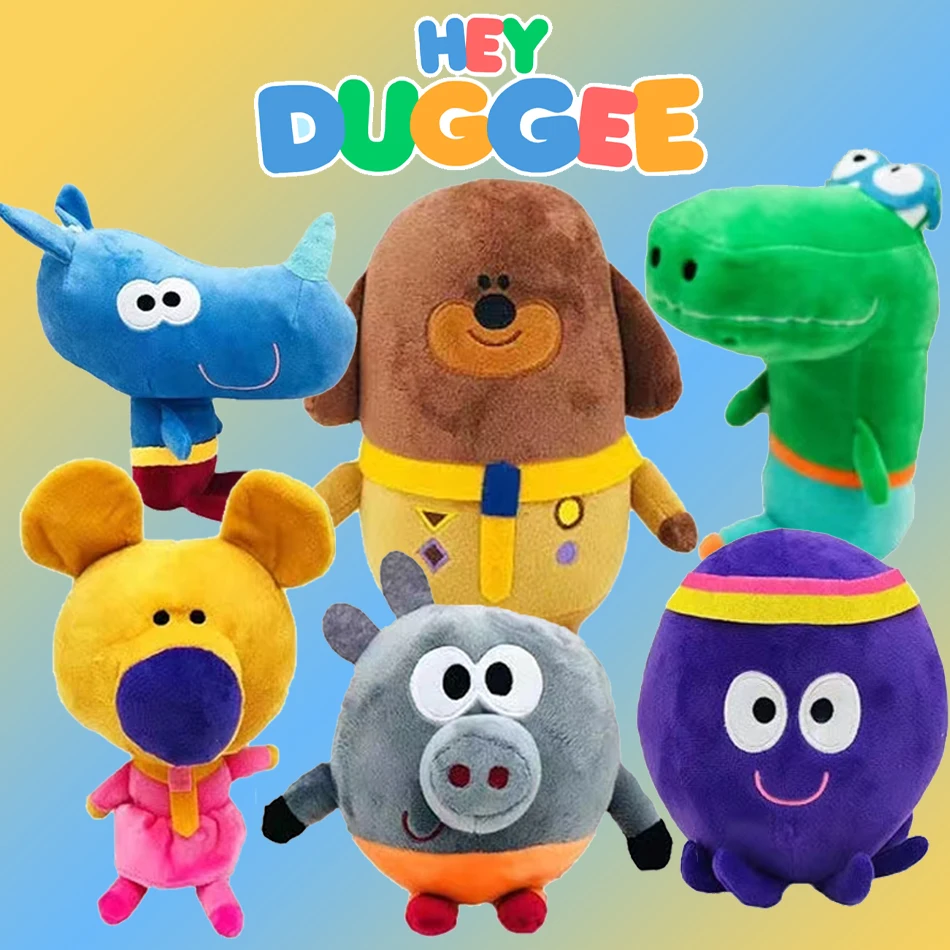 1-6 Шт. Hey Duggee Плюшевая Игрушка Из Мягкого Хлопка С Наполнителем Полипропилена