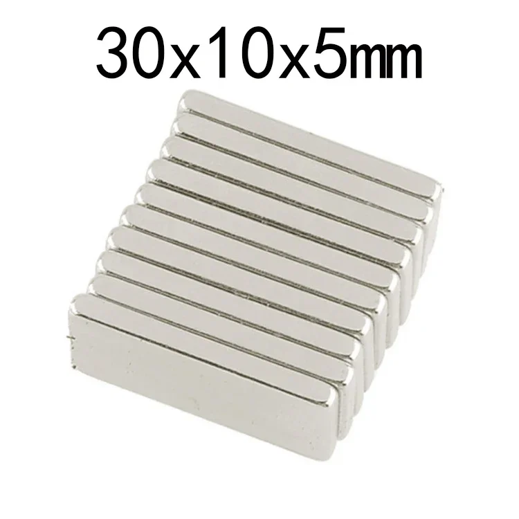 Мощный Неодимовый магнит N35 квадратный Магнит 30 х10х5 мм Блок редкоземельных