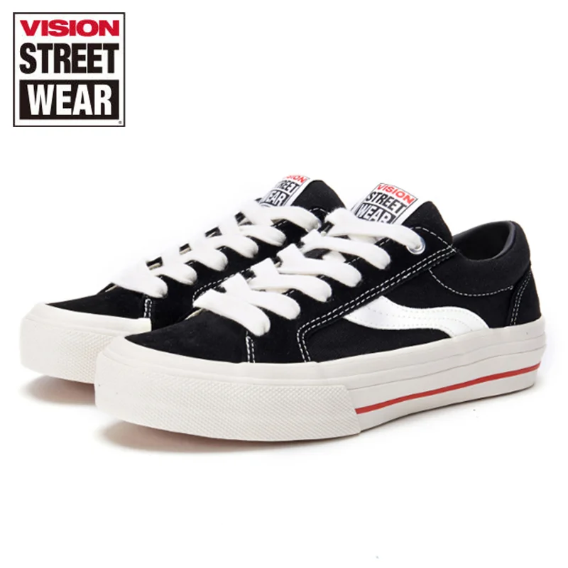 VISION STREET WEAR Original Low-top Suede Canvas Shoes for Men and Women Casual Shoes Canvas Shoes Street Sports Shoes Sneakers