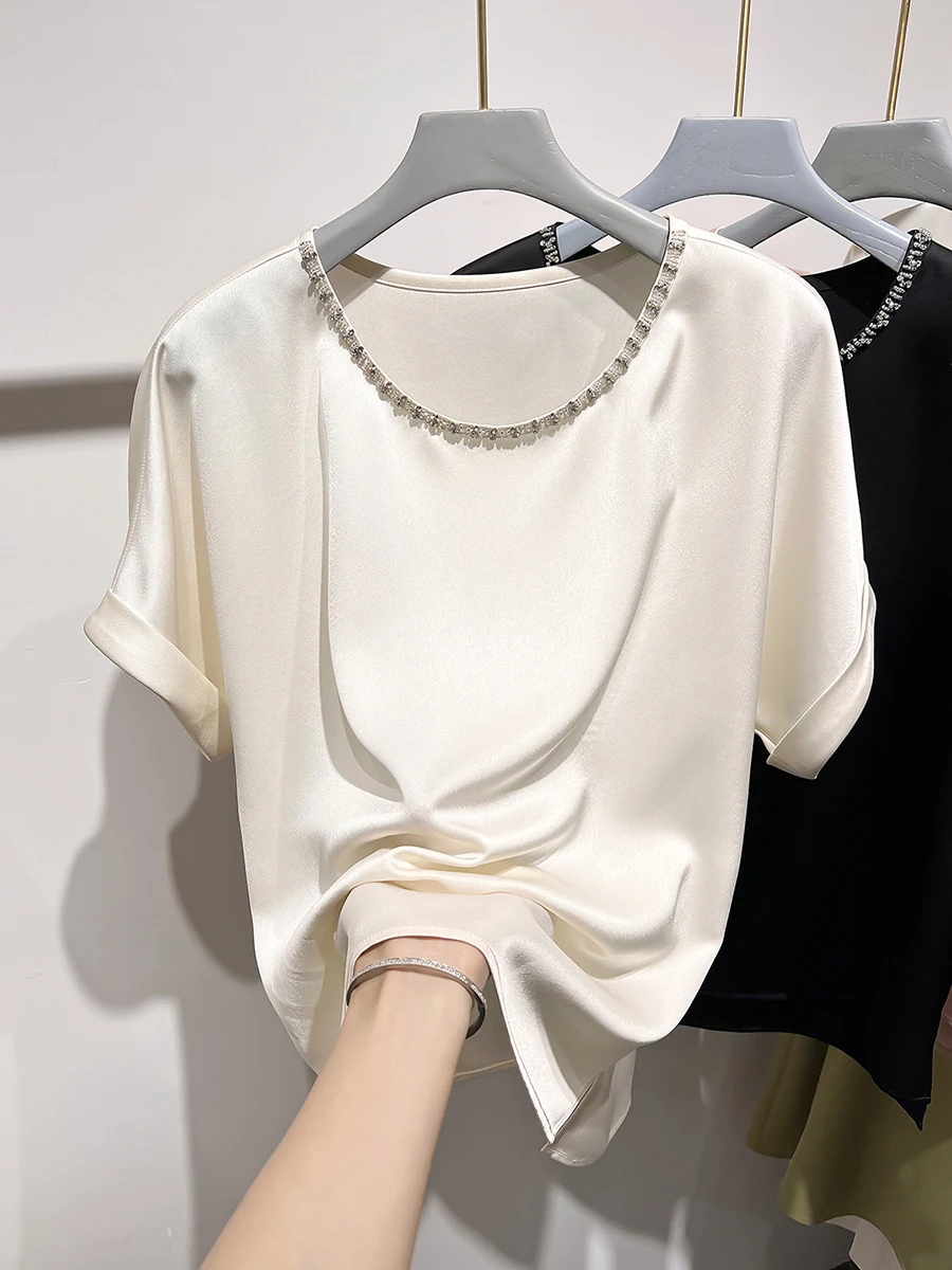 2024 новинка Южная Корея элегантный утягивающий однотонный пуловер с круглым