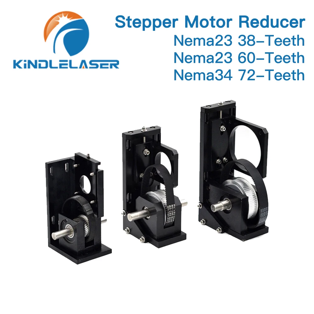 KINDLELASER Stepper Motor Reducer Nema23 38-Teeth/ Nema23 60-Teeth/ Nema34 72-Teeth for CO2 Laser Cutting and Engraving Machine