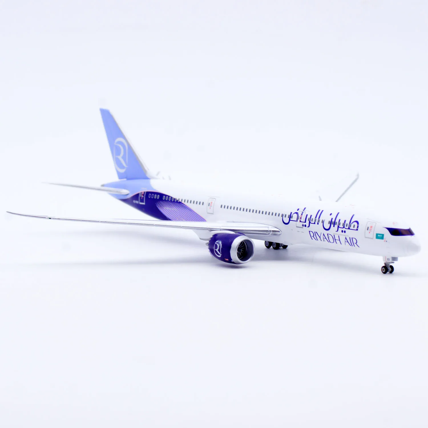 Фото Коллекционная модель самолета из сплава XX40647 JC Wings 1:400 Riyadh Air Boeing B787-9 