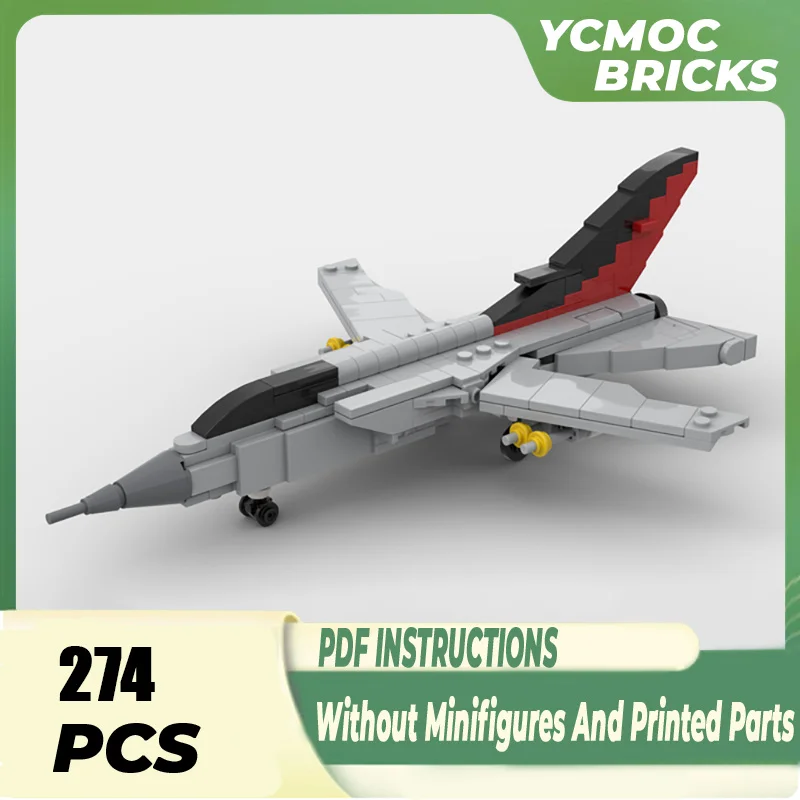 

Military Series Moc Building Blocks 1:72 Scale Panavia Tornado ADV F.3 Model Aircraft Bricks DIY Assembly Fighter Toys For Kids