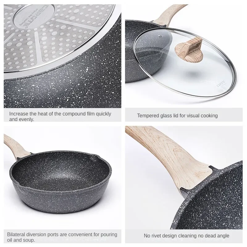 Сковорода для жарки моркови с покрытием Maifanshi универсальной кухни