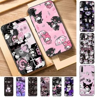 bandai cute cartoon kuromi rabbit phone case for huawei y 6 9 7 5 8s prime 2019 2018 enjoy 7 plus