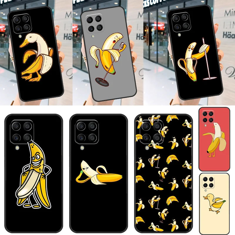 Забавный мультяшный Чехол-банан Memes для Samsung Galaxy M12 M13 M14 M54 M22 M32 M52 M23 M33 M53 M20 M11 M21 M51 M31 Coque