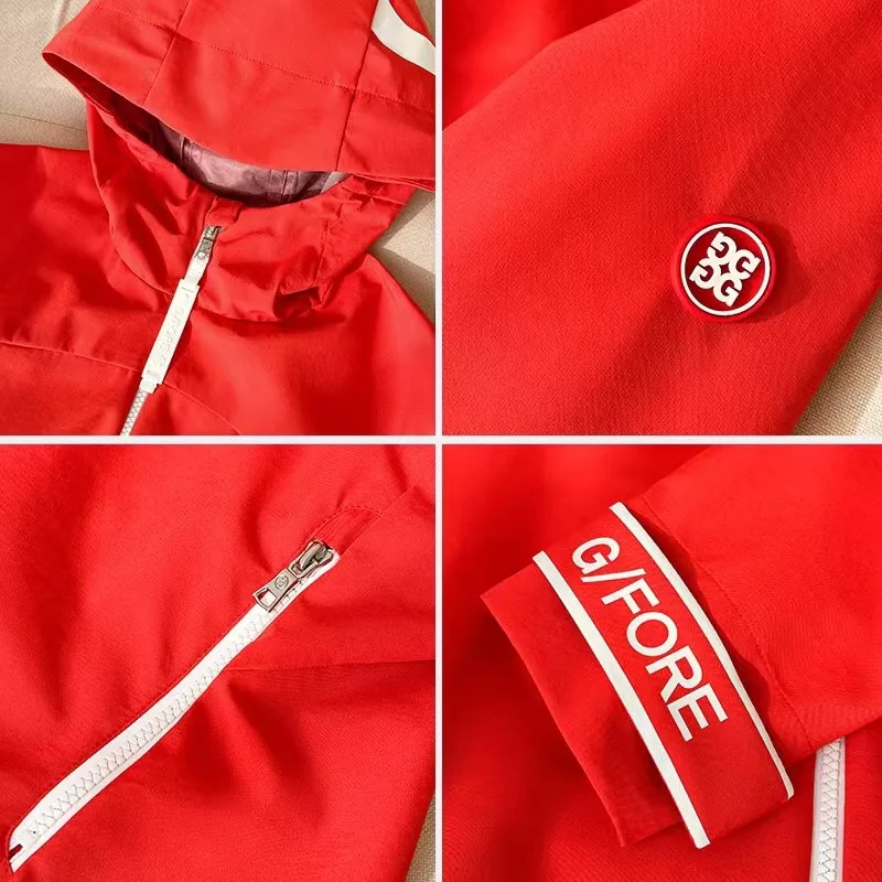 Women's Softshell Jacket, Light Hooded Windproof Coat for Outdoor Golf