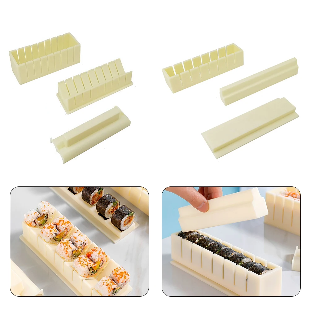 

10pcs Kitchen Mold Accessories Rice Press Mold Sushi Cake Maker Mold Kitchens Cooking Accessories Food Grade Plastic Mold
