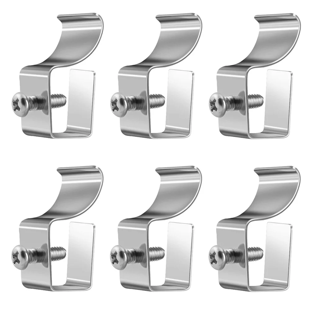 

6 Pcs Wall Hanger Hooks Vinyl Side Clip Hidden Siding Steel Metal Outdoor Hangers