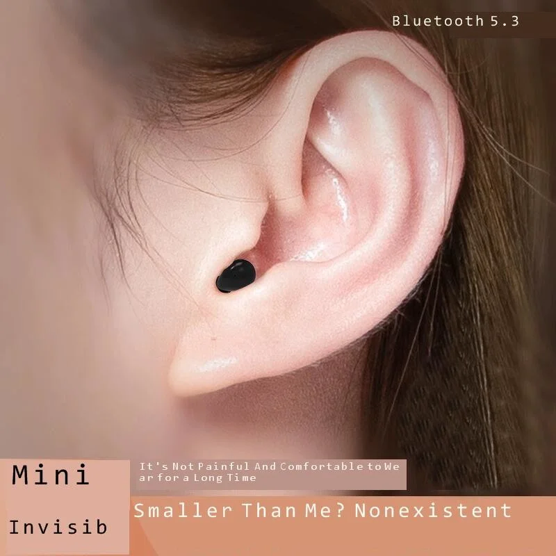 Миниатюрные невидимые наушники настоящая Беспроводная Bluetooth-гарнитура