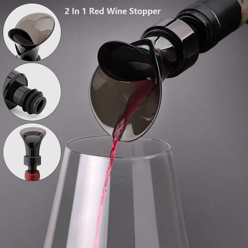 

Аэрирующий разливатель для красного вина 2 в 1, аксессуары для бара, в форме цветка, силиконовый графин для розлива, для сохранения свежести в...