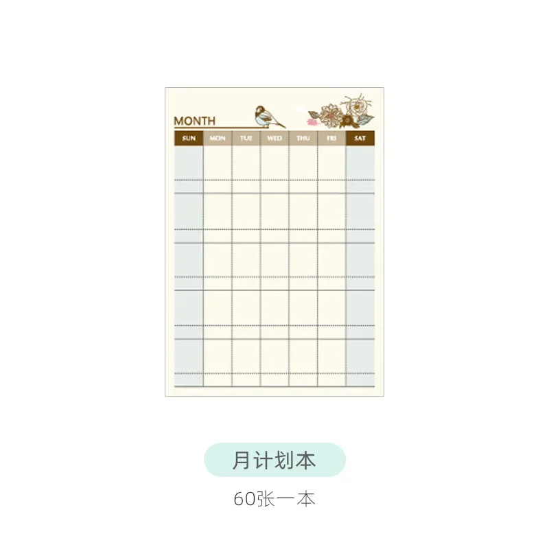 

Блокноты с птицами и цветами 60 листов