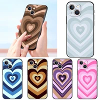cover case for iphone 11 12 13 pro max mini 11pro 12pro 13pro se x xs max xr 5 6 6s 7 8 plus original pink heart circle lovely