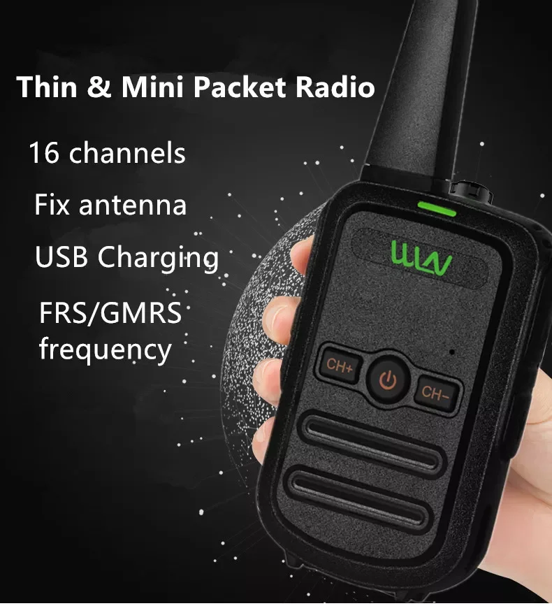 2pcs WLN KD-C52 MINI Handheld Transceiver KD C52 Two Way Radio Ham  Radio Station  Walkie Talkie for Gift Kids Children