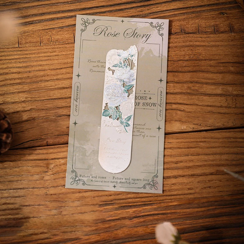 

Металлическая ретро-цветочная закладка