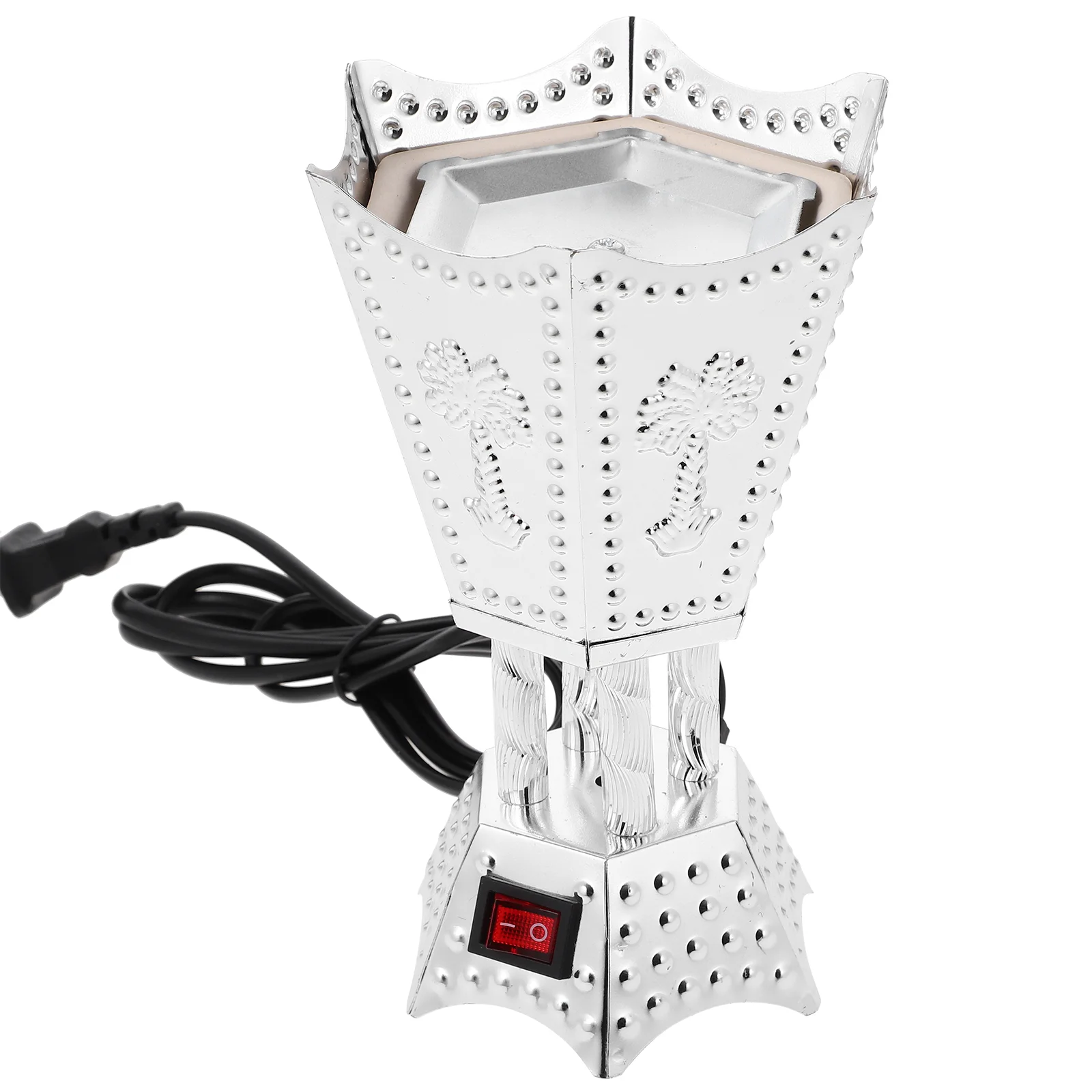 

Home Decor Plug-in Burner Decorative Electric Censer Aroma Metal Holder