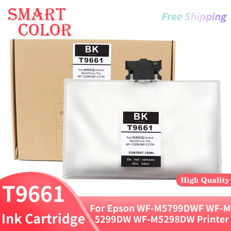 T9661 C13T 966140 Черный картридж емкостью 780 мл с пигментными чернилами для принтера Epson