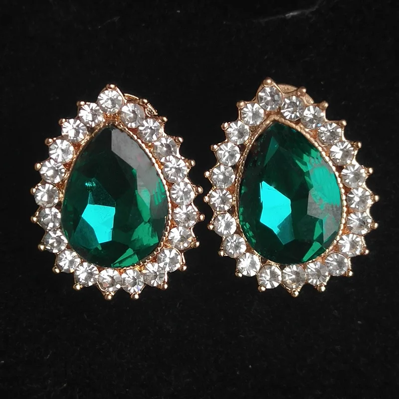 Ювелирные наборы для женщин ожерелья серьги костюмы ювелирные изделия зеленое