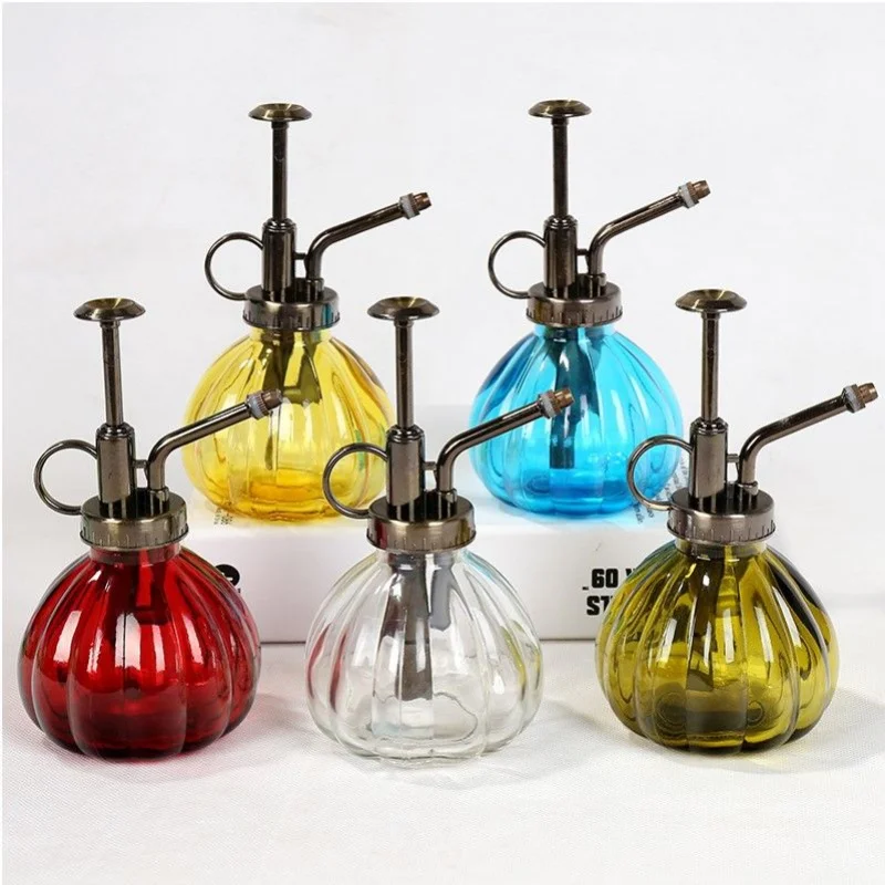 

Стеклянная бутылка-спрей в винтажном стиле, в форме тыквы, для полива садоводства, Цветочный декор