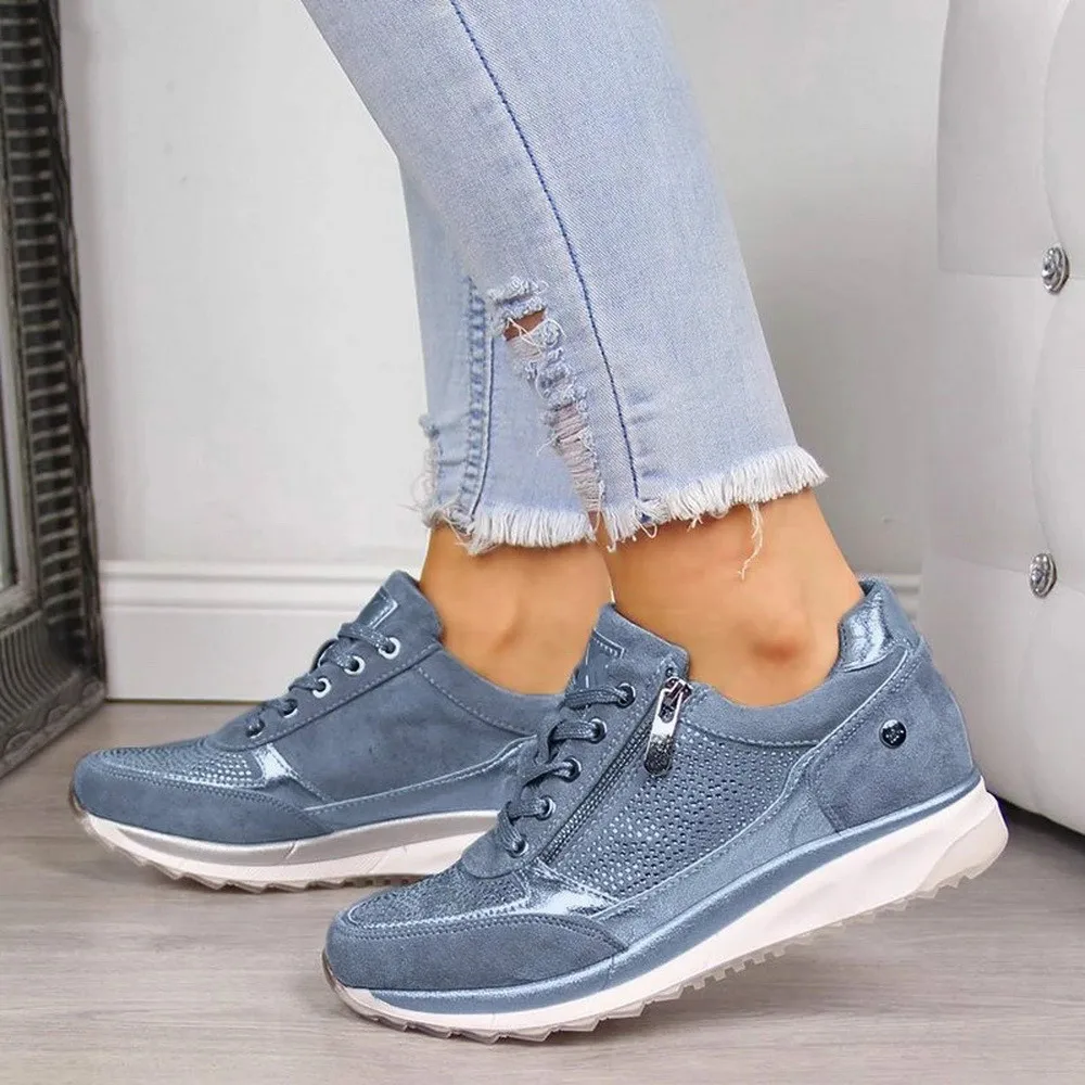 

Quality Printed Woman Casual Shoes Women Canvas Fashion Lace-up Flats Sneakers Flowers Zapatos De Mujer