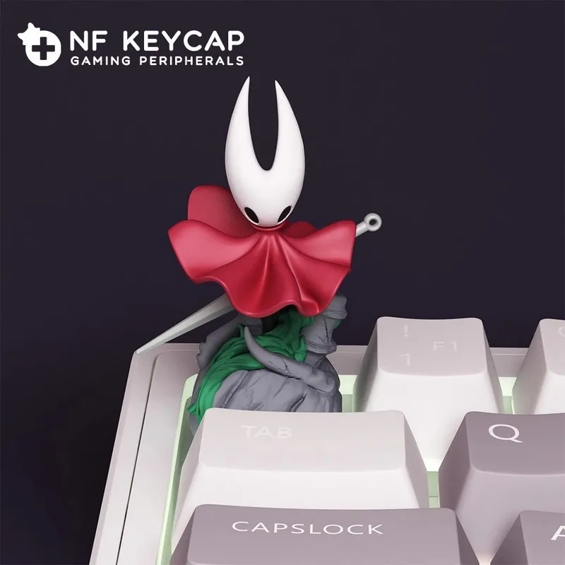 Hollow Knight: Silksong Колпачки для клавиш Игровая тема Knight Nuu Колпачки для клавиш с персонажами Esc Персонализированные колпачки для клавиш Механические колпачки для клавиш (art.: 3920d2cfa77ab) - 3920d2cfa77ab