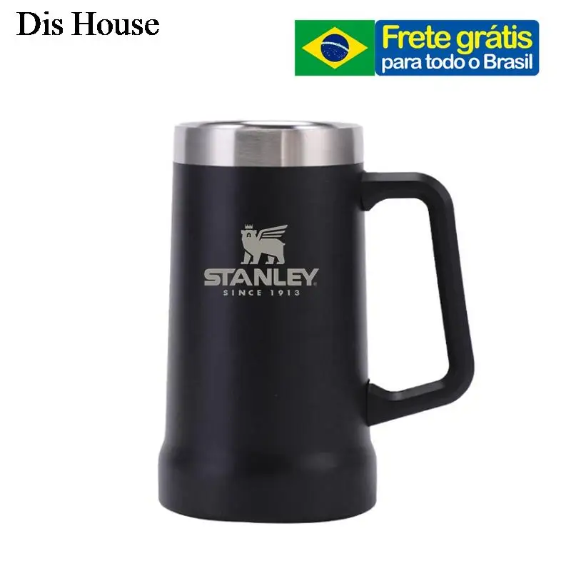 

710ml Beer Mug With Handle 24oz Tumbler Stainless Steel Vacuum Beer Cup Double Wall Water Bottle Stanley Copo Térmico Caneca