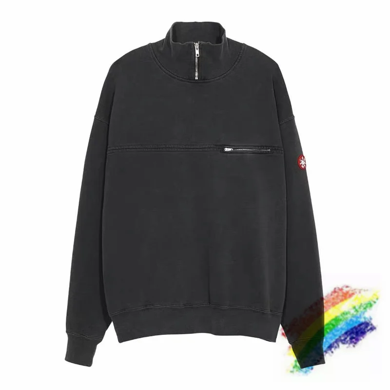 

Half Zipper CAVEMPT C.E Crewneck Men Woman 1:1 High Quality Vintage Nice Washed Heavy Fabric Sweatshirts Cav Empt Hoodies