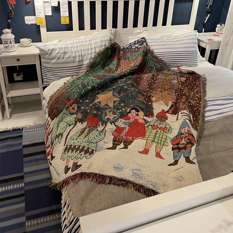 Рождественское декоративное одеяло