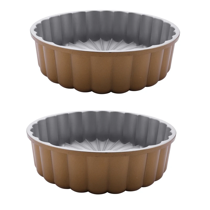 

2X Charlotte Cake Pan, One Size, Gold Thanksgiving Christmas Family Cake Mold