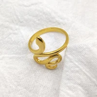 hot snake rings men and women personalized fashion adjustable stanless steel charm advanced gold ring jewelry christmas gift