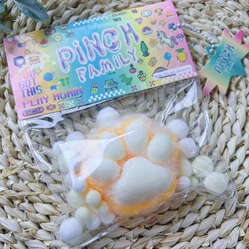 НОВАЯ игрушка-непоседа мини-мягкие игрушки кавайная плюшевая кошачья лапа