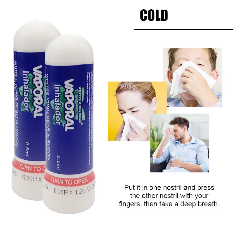 

5pcs Mint Extracts Nasal Inhaler Headache Dizziness Refreshing Stick Inhaler Stick Relieve Rhinitis Nasal Congestion Dressing