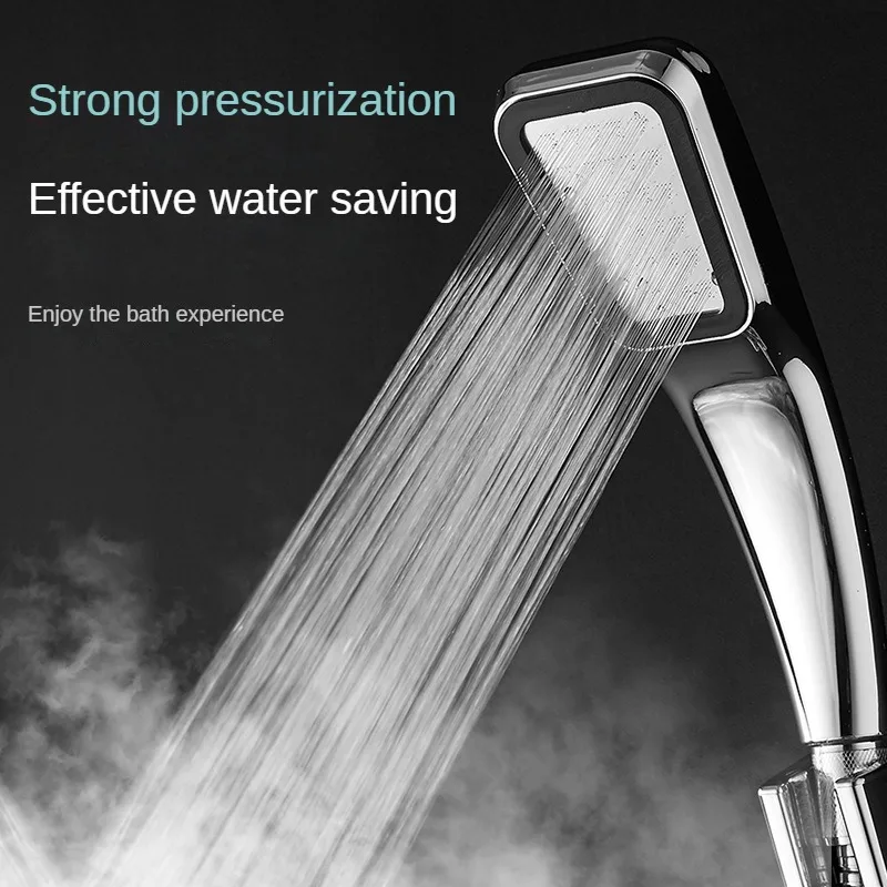 

300 Holes High Pressure Rainfall Shower Head Water Saving 3 Color Chrome Black White Sprayer Nozzle Bathroom Accessories