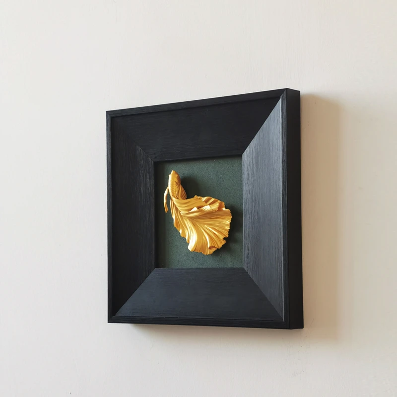 Легкая роскошная смола ручной работы трехмерная рельефная скульптура