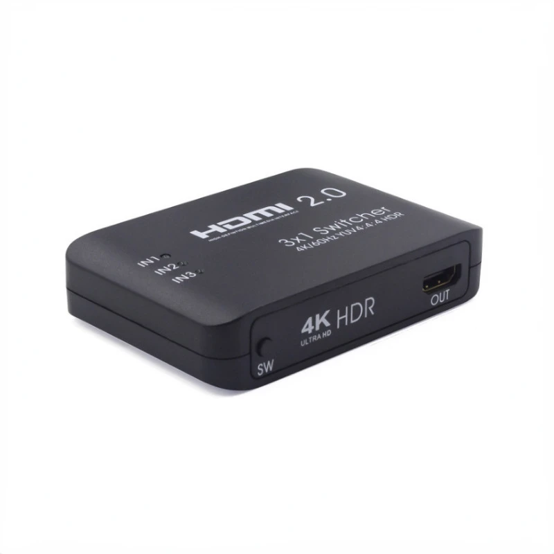 

HDMI 2.0 Switch 5 Port HDMI Switcher Support 4K@60Hz 4:4:4 and HDR HDMI Hub with IR Remote for Laptop