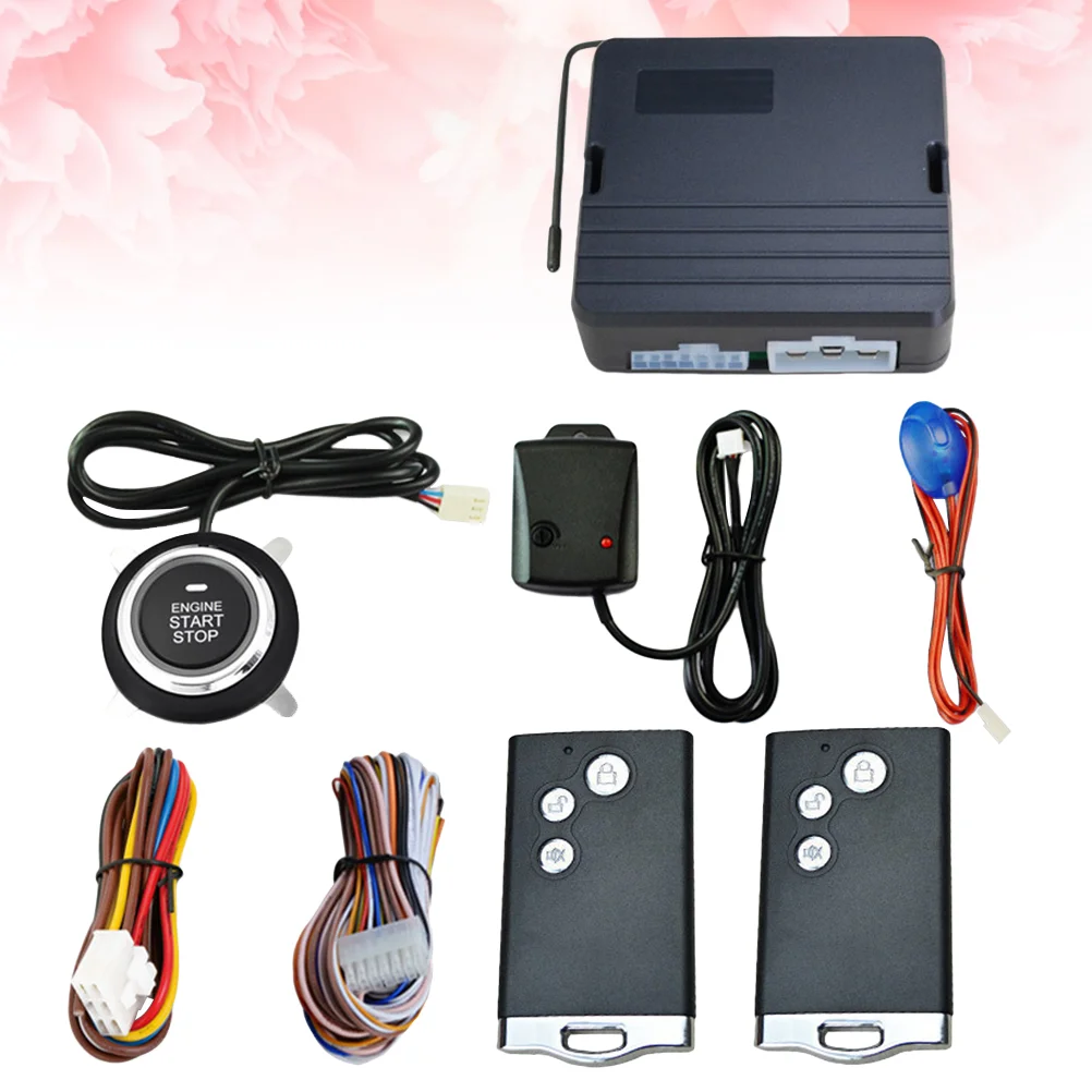 

Кнопка запуска двигателя Автомобильная вибрационная сигнализация 12 стартер стоп Центральная Противоугонная Автомобильная противоугонная система
