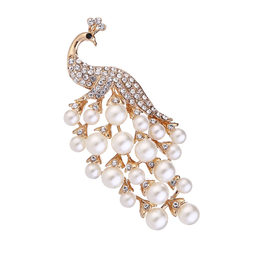 

Rhinestone Brooch Costume Props Decoration Fashion Brooch Pin Shaped Breastpin Bride Women Brooches