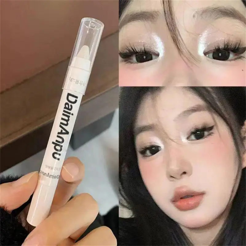 

2 Colors Matte Double Head Pearlsecent Flash Eye Shadow Sleeping Silkworm Pencil High Glow Stick Brightening Eye Makeup Cosmetic