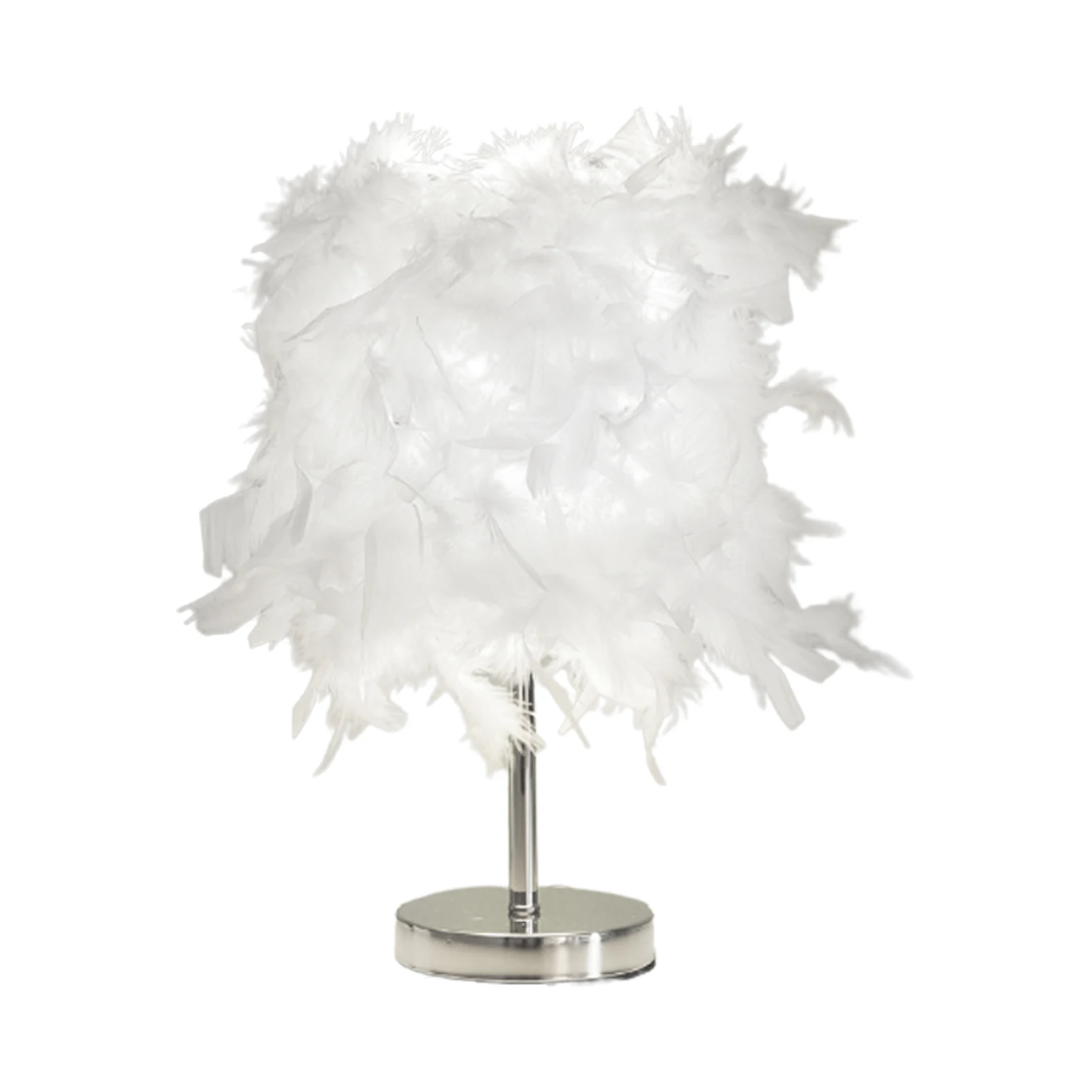 

Домашний декор для чтения, элегантный ночник с питанием от USB и искусственными перьями, ночник, прикроватная Спальня, романтичная Светодиод...