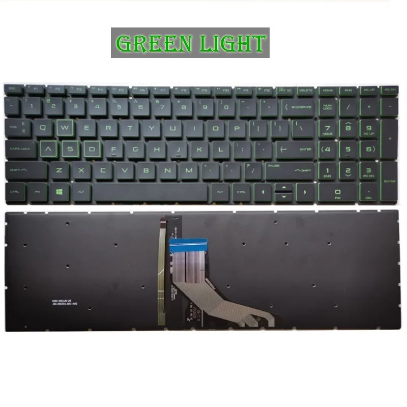 

New US French For HP Pavilion GAMING 15-CX 15-CX000 15-cx0001tx -CX0030NR -CX0040NR -CX0042NR Laptop Keyboard Green Backlit