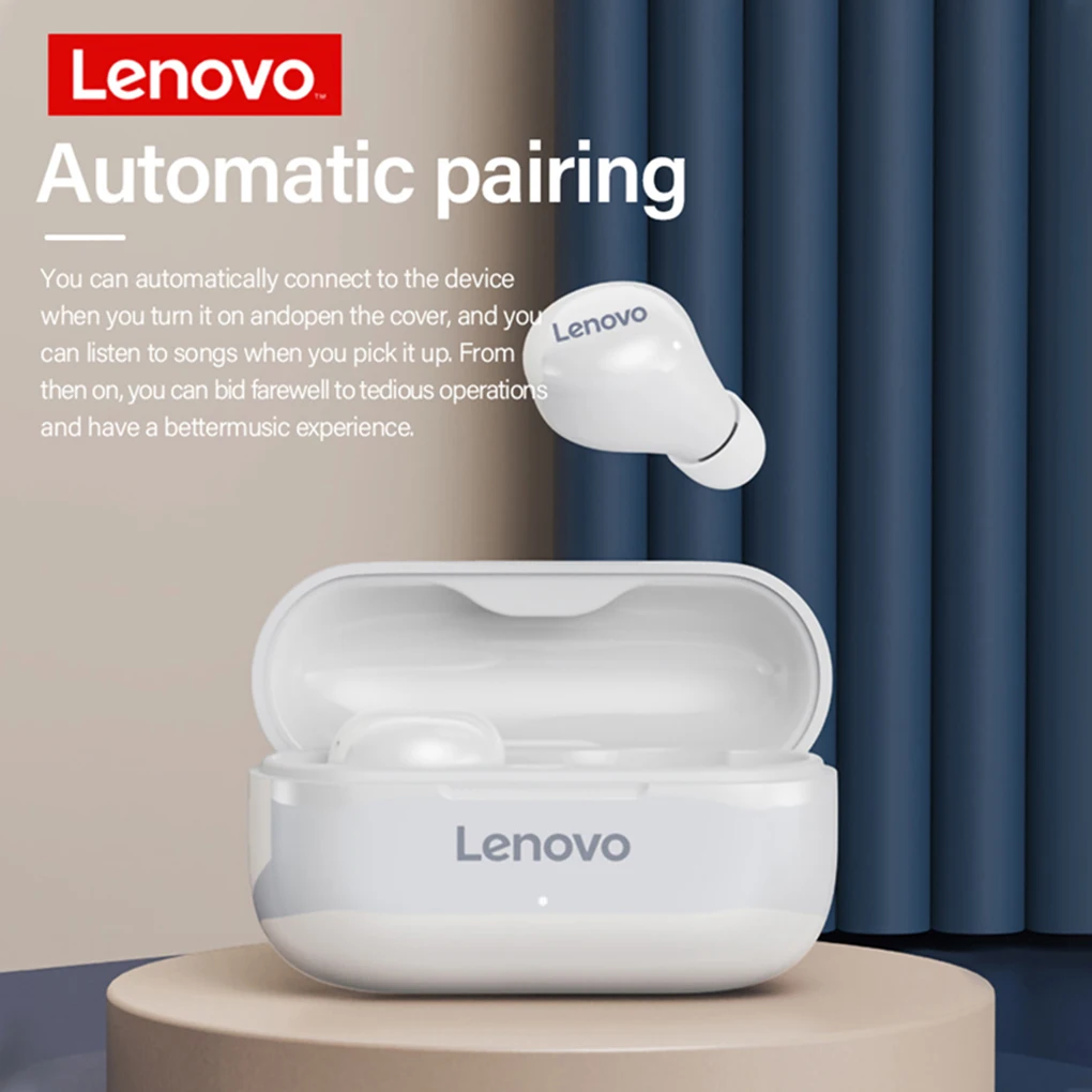 Фото Беспроводные наушники Lenovo LP11 TWS, Bluetooth 5,0, стереонаушники с шумоподавлением, гарнитура с микрофоном и сенсорным управлением, музыкальные наушники №3